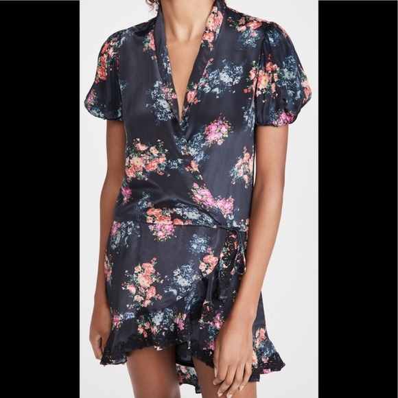 NWT Rococo Sand Floral Wrap Dress - Picture 1 of 13
